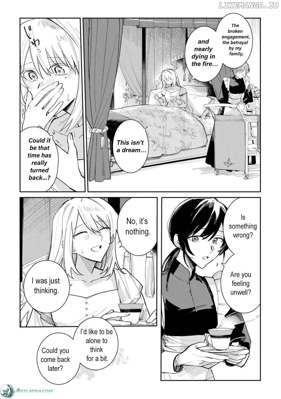 Danzaisareta Makegumi Reijou desu ga, Jikan wo Modoseru you ni Natta no de Kondokoso ni Shiawase ni narimasu Chapter 2 page 5 - 