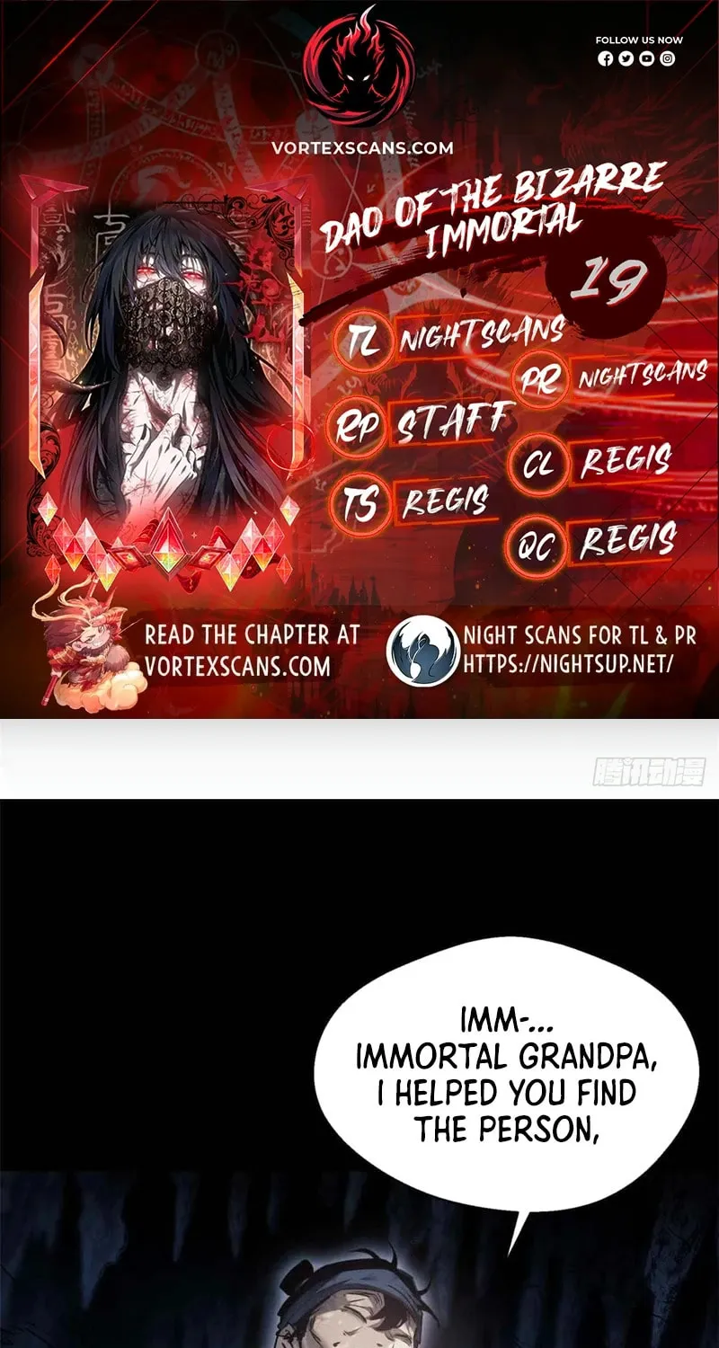 Dao of the Bizarre Immortal Chapter 19 page 1 - 