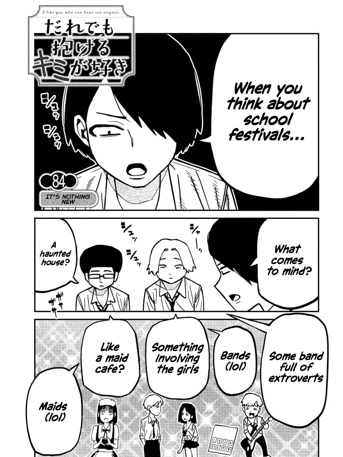 Daredemo Dakeru Kimi ga Suki Chapter 84 page 1 - 