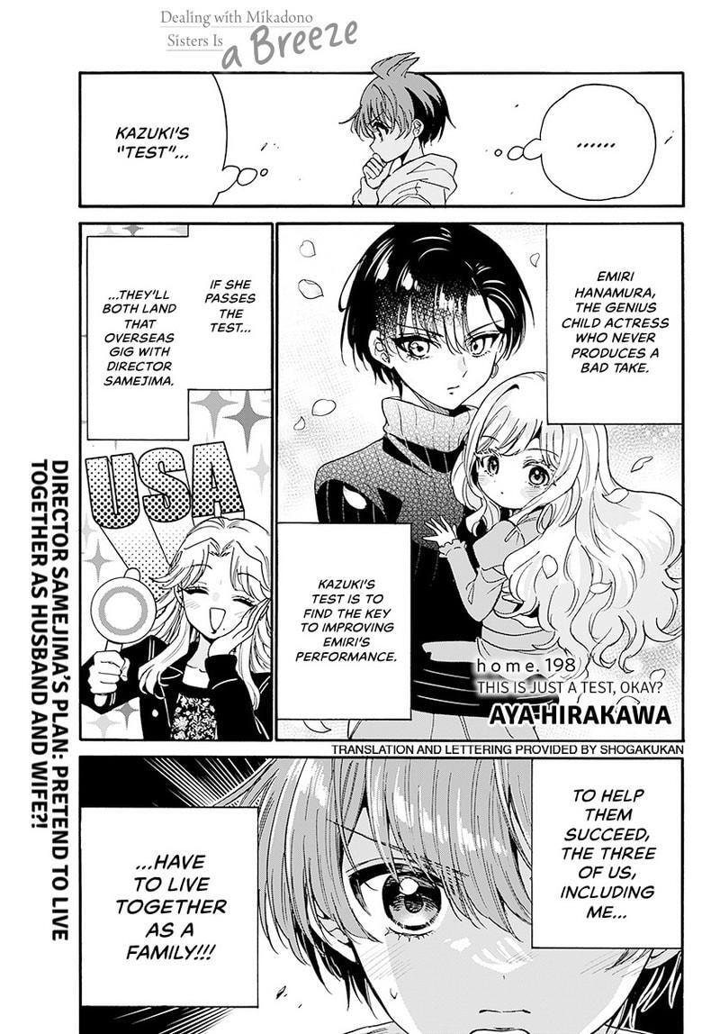 Dealing with Mikadono Sisters Is a Breeze Chapter 182.2 page 2 - 