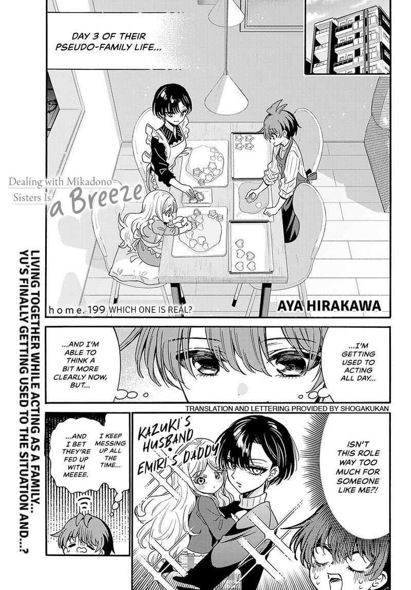 Dealing with Mikadono Sisters Is a Breeze Chapter 199 page 2 - 