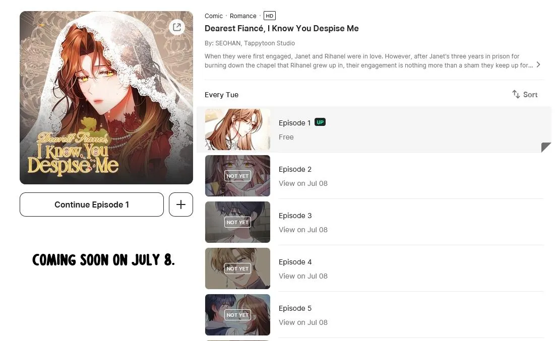 Dearest Fiancé, I Know You Despise Me Chapter 1.1 page 2 - 