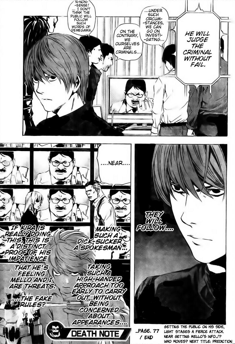 Death Note Chapter 77 page 20 - 