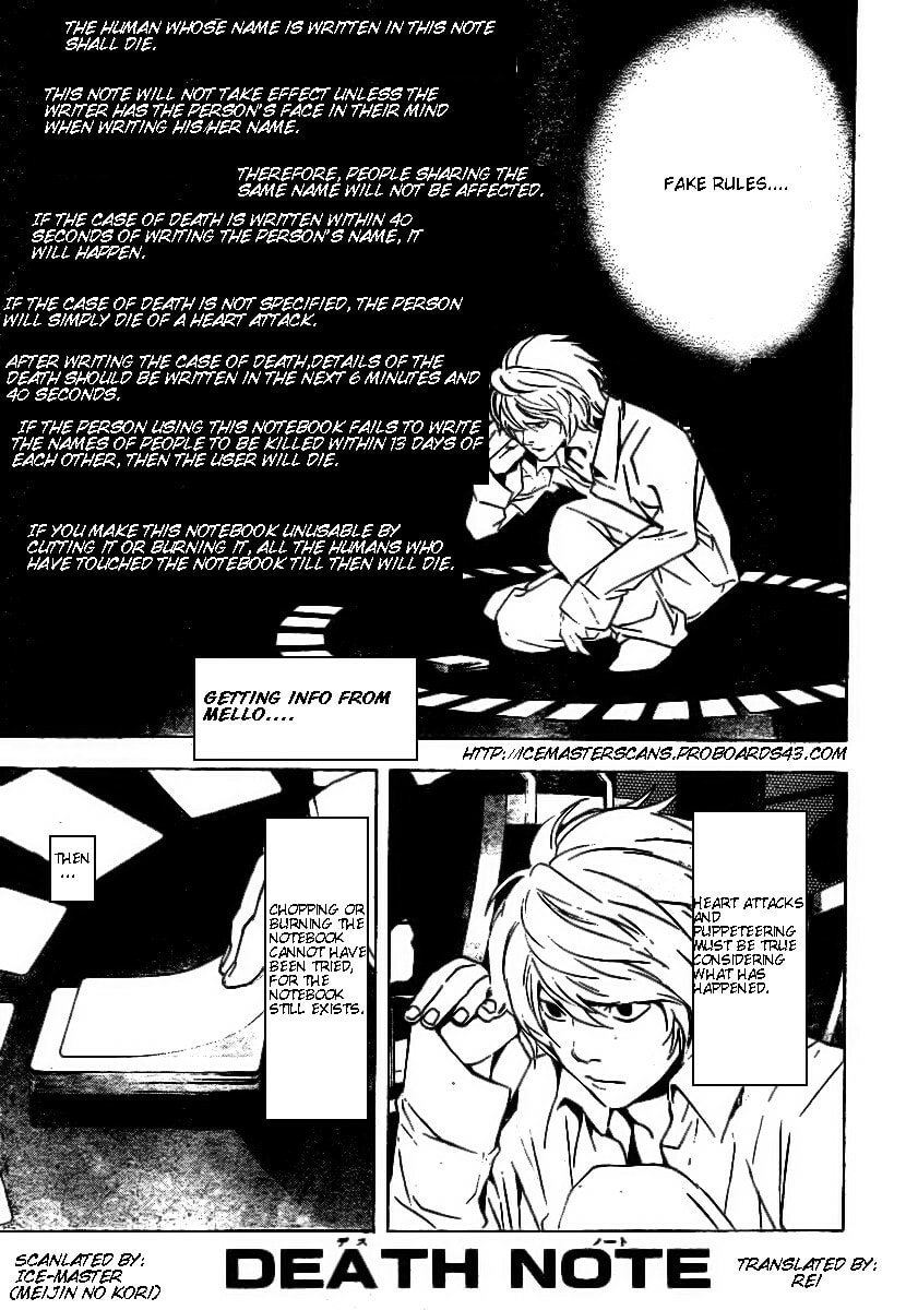 Death Note Chapter 78 page 1 - 