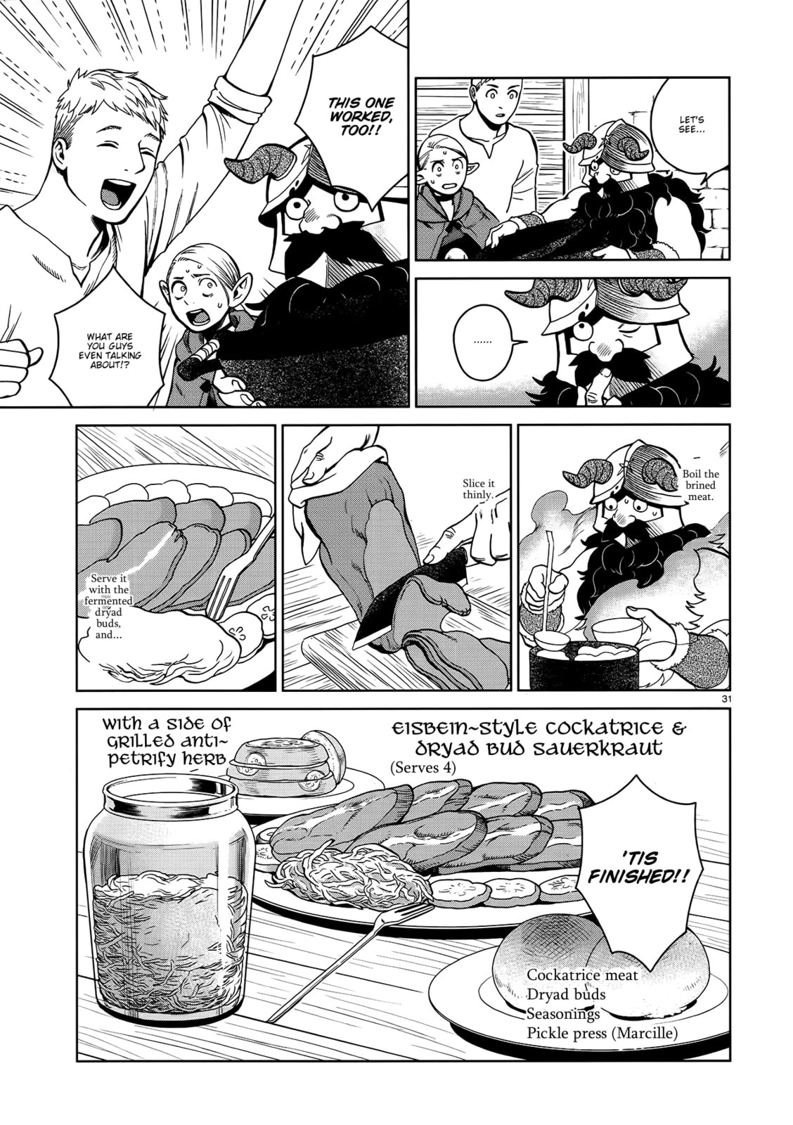 Delicious in Dungeon Chapter 34.2 page 31 - 