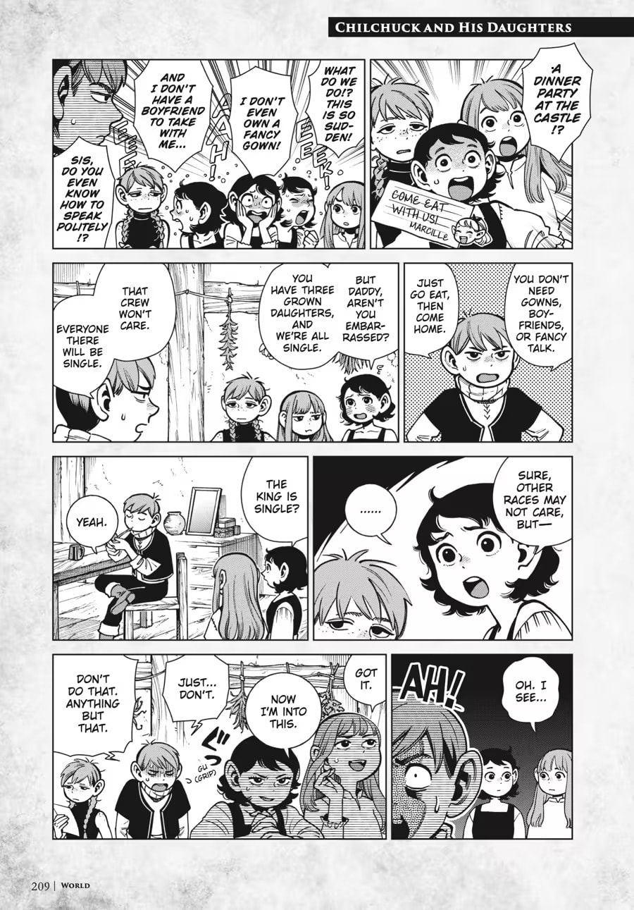 Delicious in Dungeon Chapter 9000 page 213 - 