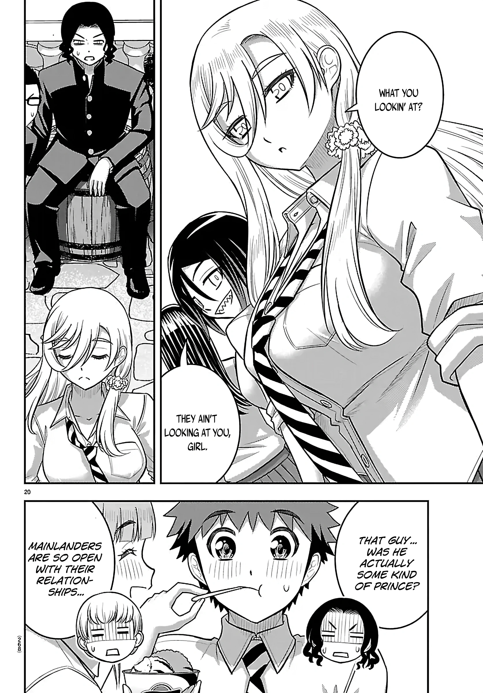 Delinquent High School Girl Kuzuhana-chan Chapter 270 page 20 - 