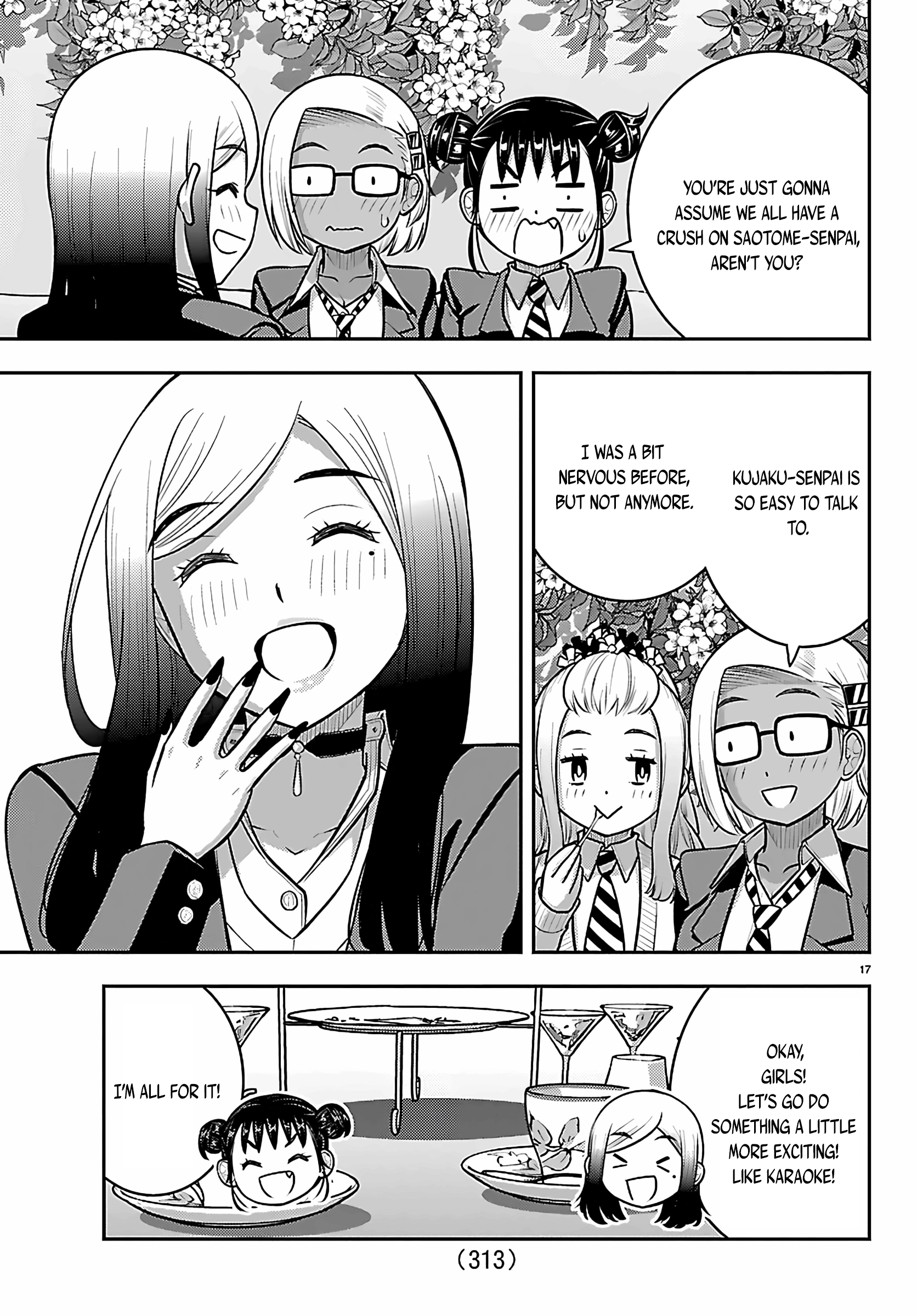 Delinquent High School Girl Kuzuhana-chan Chapter 275 page 17 - 