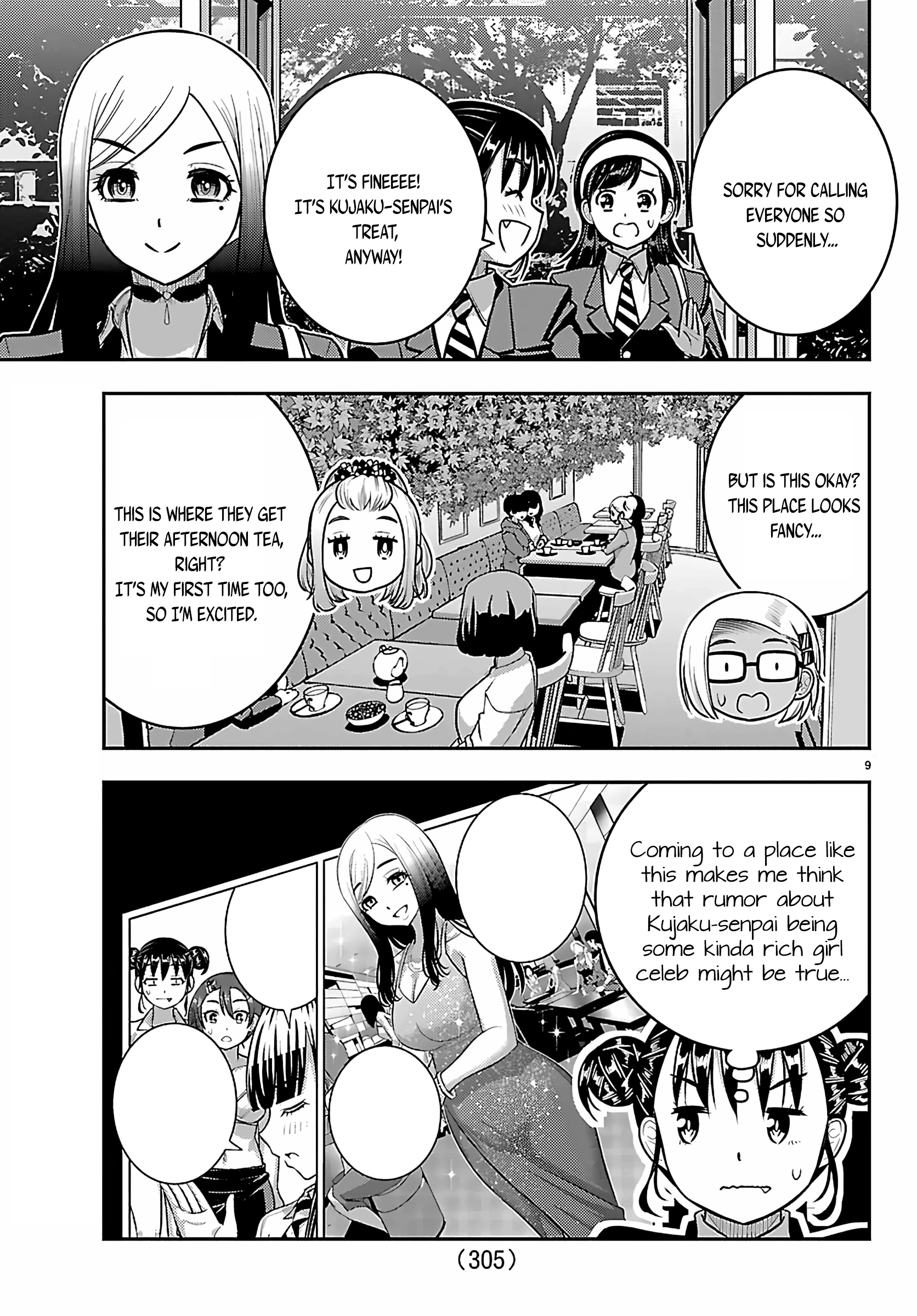 Delinquent High School Girl Kuzuhana-chan Chapter 275 page 9 - 