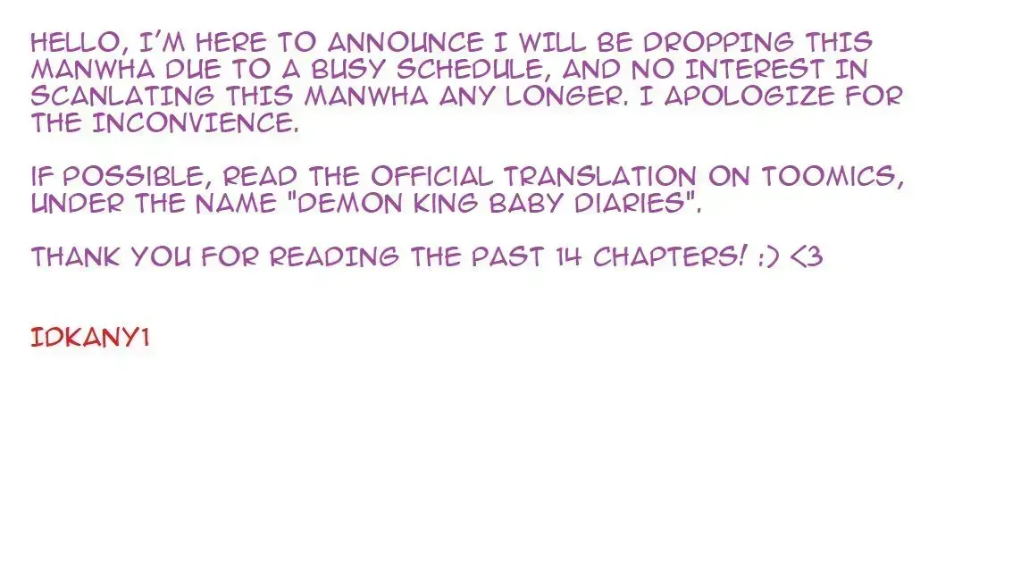 Demon Baby Diary Chapter 1.3 page 1 - 