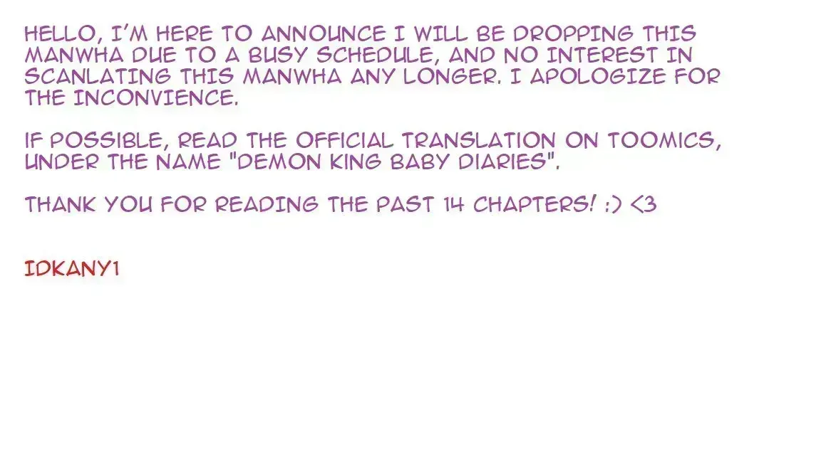 Demon Baby Diary Chapter 1.5 page 1 - 