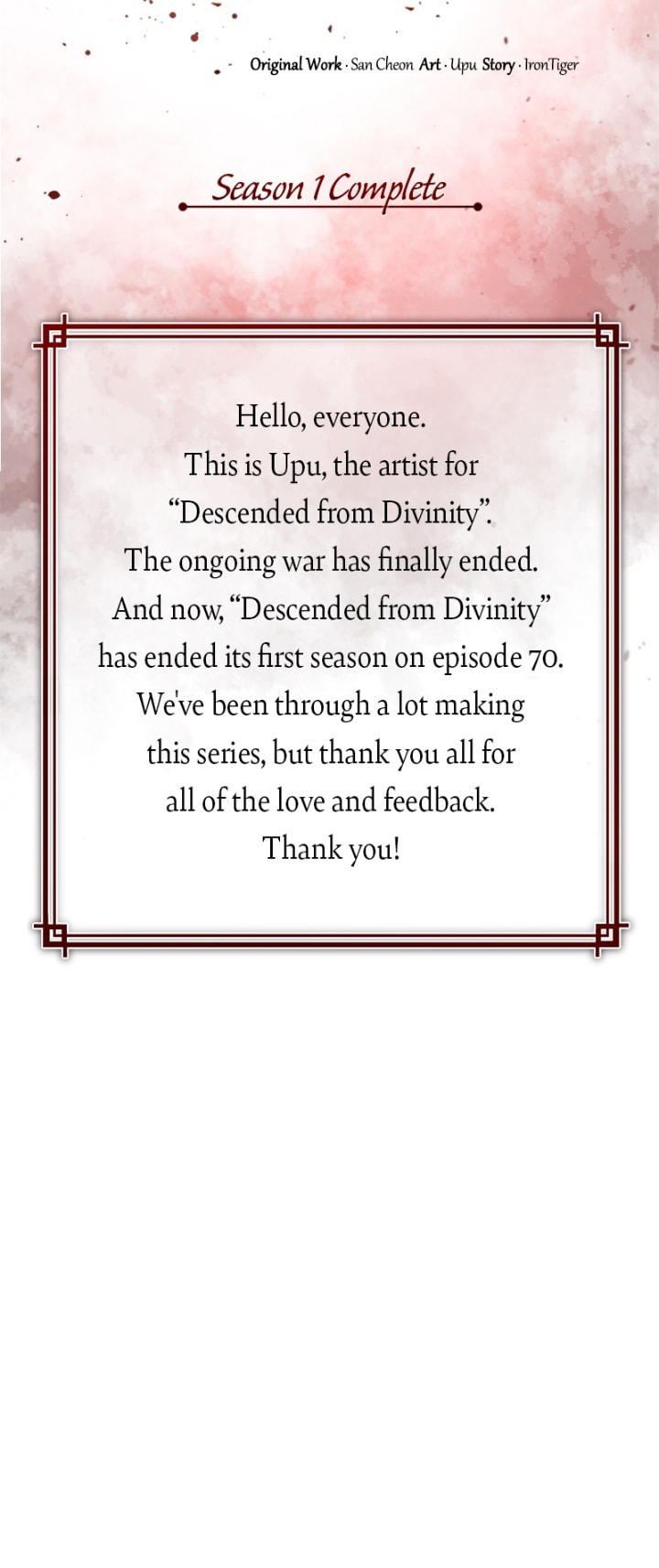 Descended from Divinity Chapter 15.1 page 38 - 