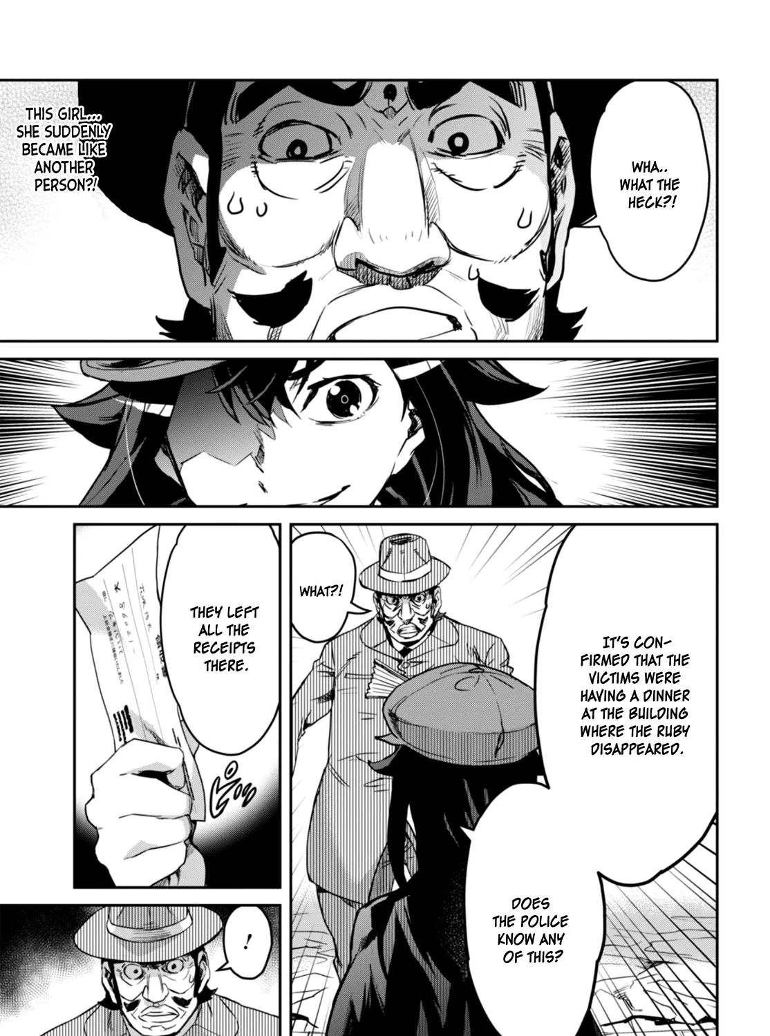 Detective Akechi in a frenzy. Chapter 1 page 107 - 