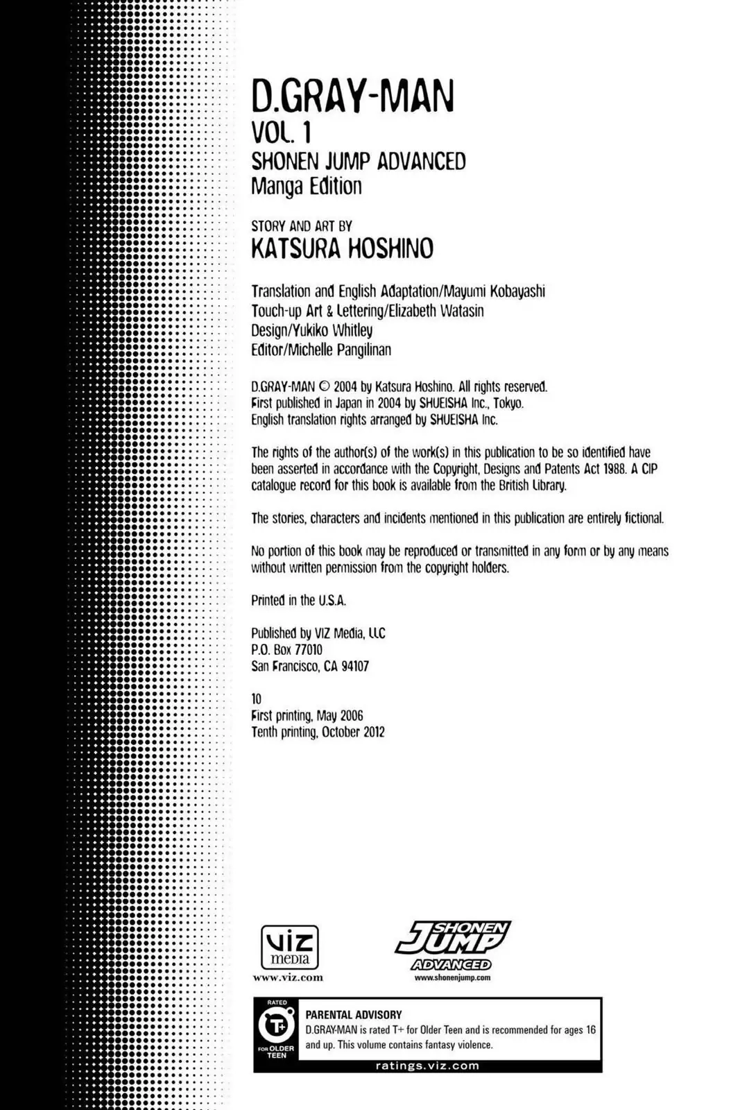 D.Gray-man Chapter 1 page 3 - 