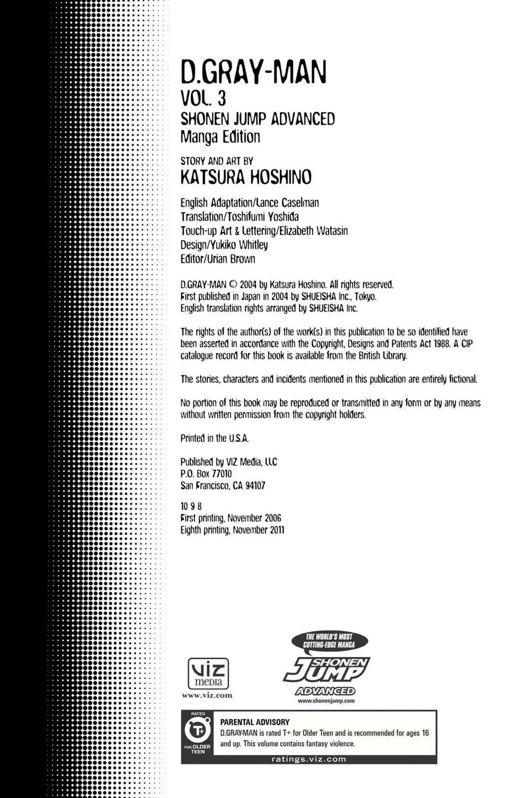 D.Gray-man Chapter 17 page 3 - 