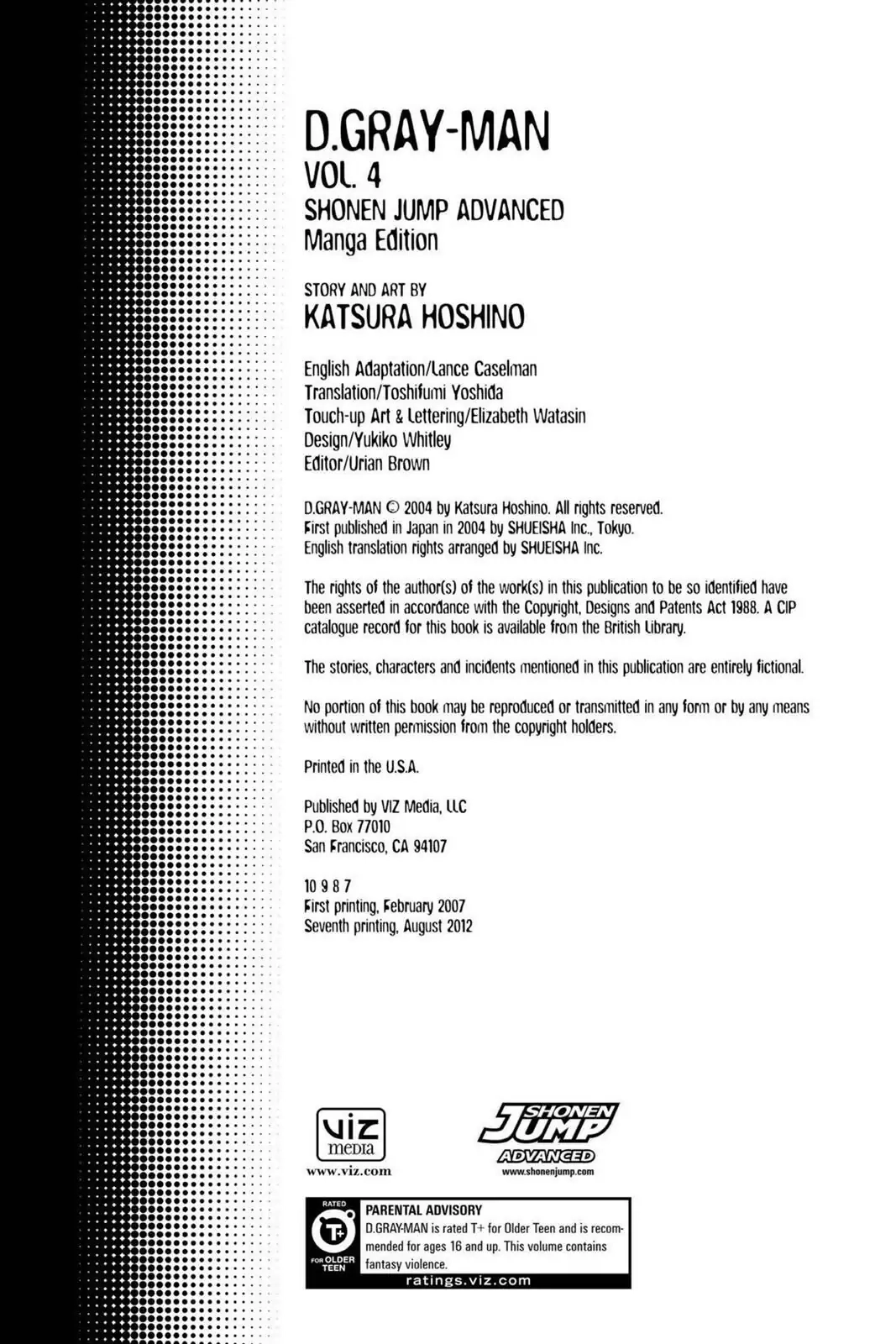 D.Gray-man Chapter 27 page 3 - 