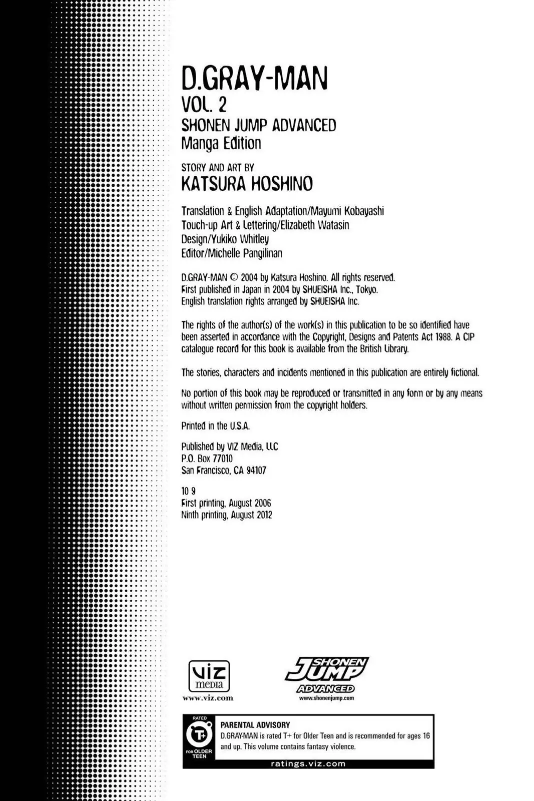 D.Gray-man Chapter 8 page 3 - 