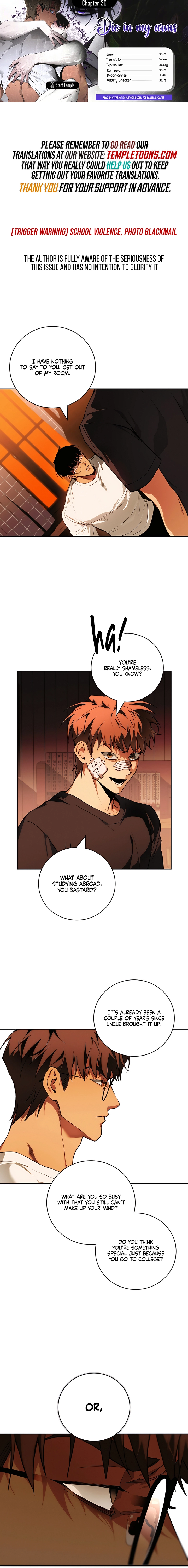 Die In My Arms Chapter 36 page 1 - 