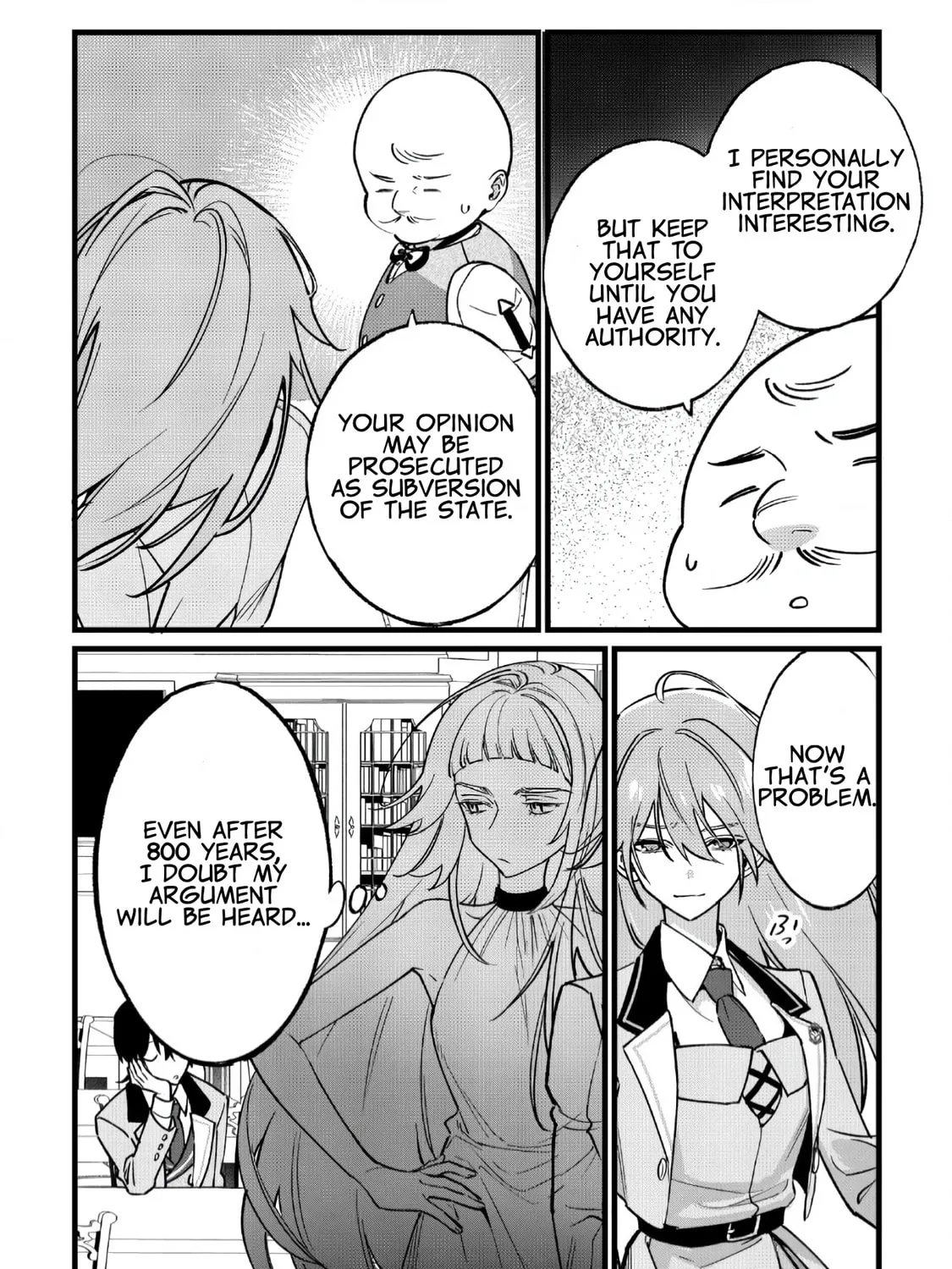 Do Teihen Rejou ni Hyoui Shita 800-nen Mae no Akujo wa Hissori Seishun wo Tanoshindeiru. Chapter 2 page 13 - 