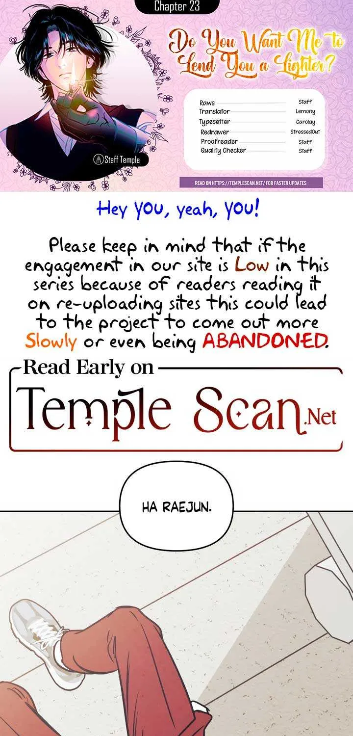 Do You Want Me to Lend You a Lighter? Chapter 23 page 1 - 