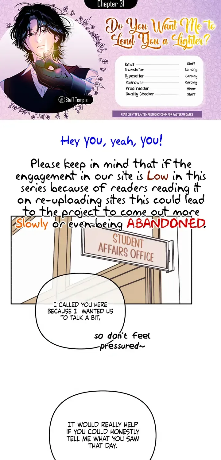 Do You Want Me to Lend You a Lighter? Chapter 31 page 2 - 