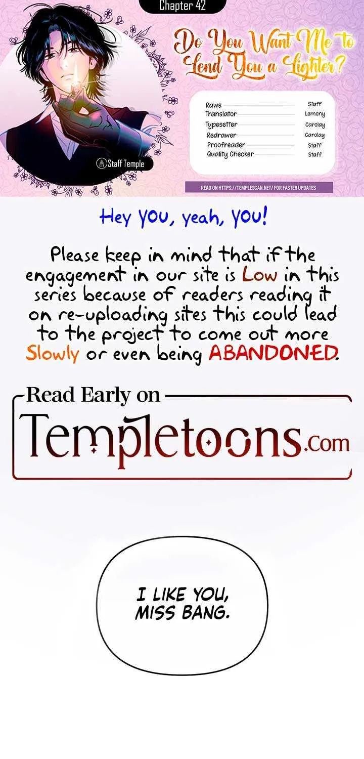 Do You Want Me to Lend You a Lighter? Chapter 42 page 1 - 