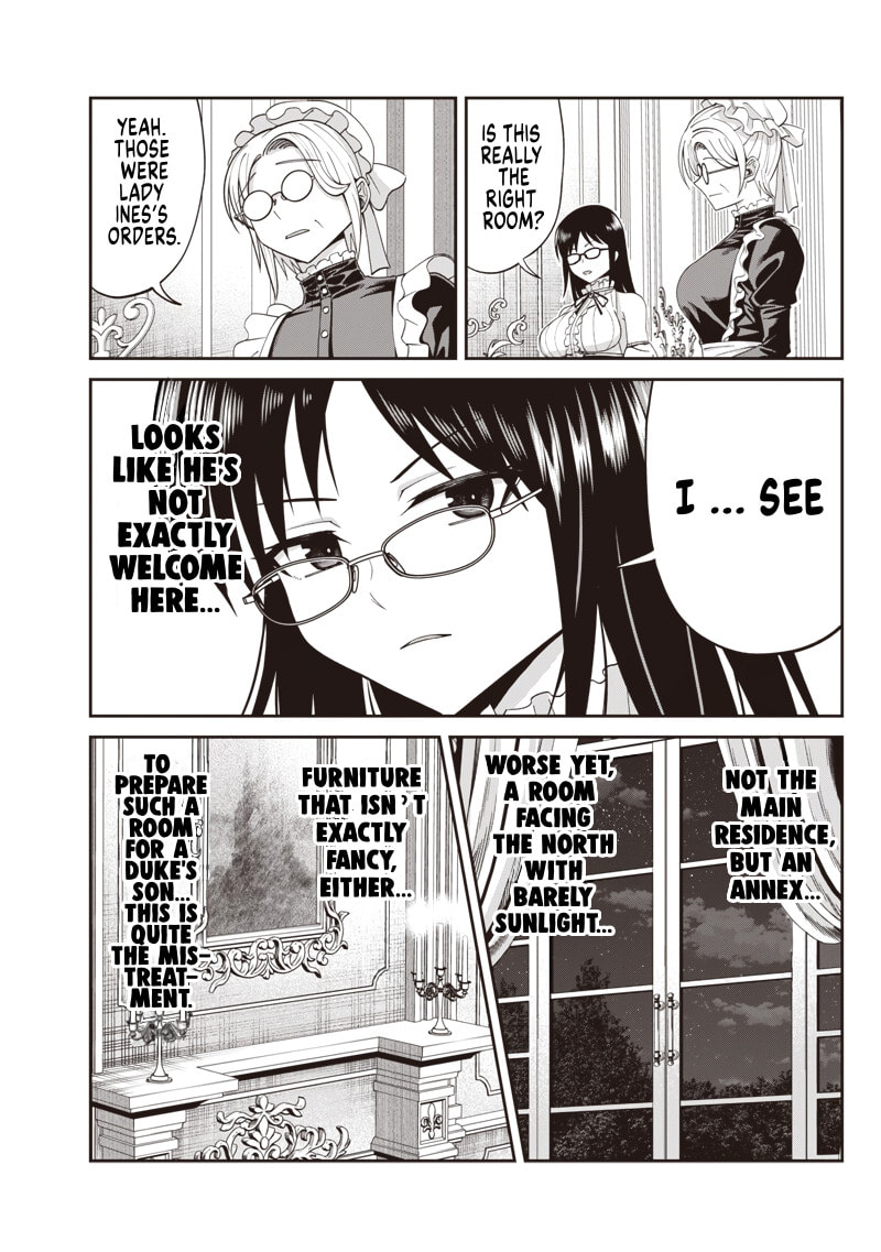Dokushin Kizoku: Danjohi 1:99 Sekai no Akuyaku Reisoku Chapter 4.1 page 2 - 