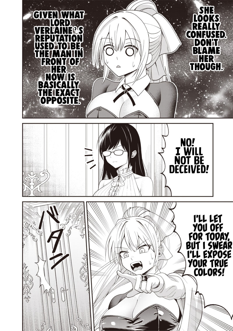 Dokushin Kizoku: Danjohi 1:99 Sekai no Akuyaku Reisoku Chapter 4.1 page 12 - 