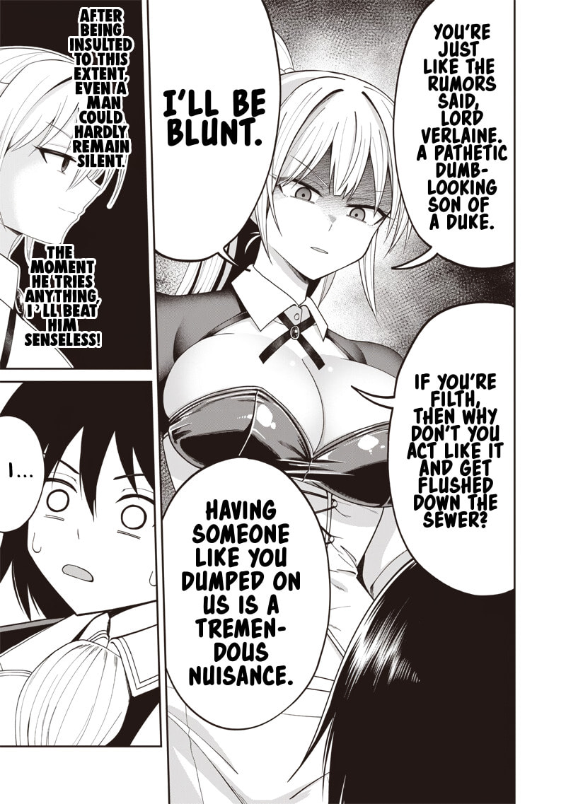 Dokushin Kizoku: Danjohi 1:99 Sekai no Akuyaku Reisoku Chapter 4.1 page 7 - 
