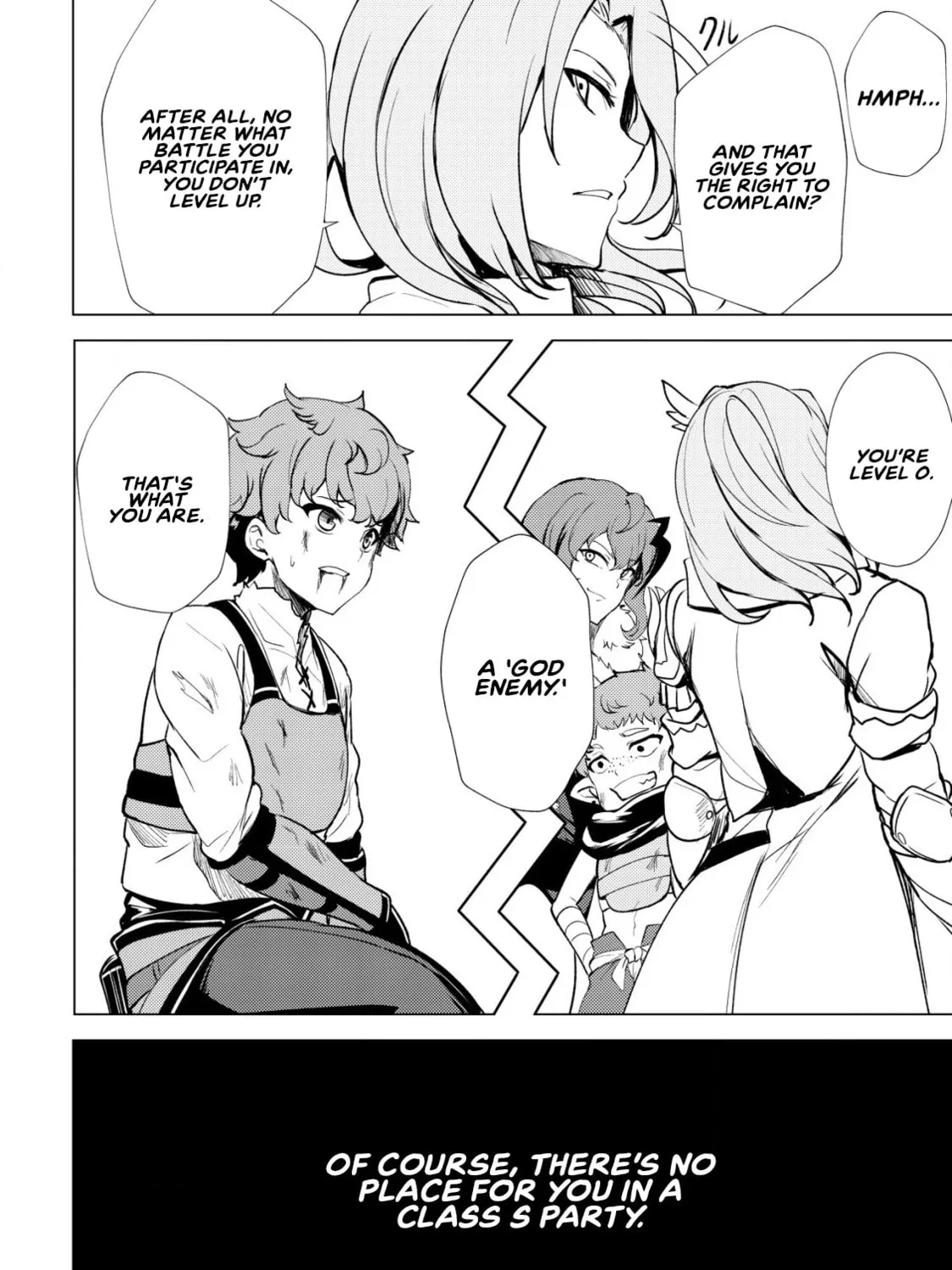 Dore dake Doryoku Shite mo Mannen Level 0 no Ore wa Tsuihou Sareta: Shin no Teki to Yobareta Shounen wa, Shachiku Megami to Deatte Saikyou no Chikara wo Te ni Ireru Chapter 1 page 51 - 