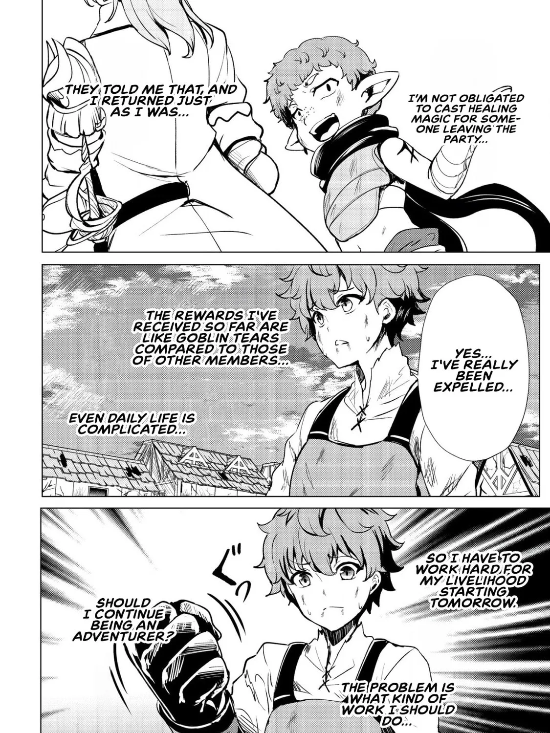 Dore dake Doryoku Shite mo Mannen Level 0 no Ore wa Tsuihou Sareta: Shin no Teki to Yobareta Shounen wa, Shachiku Megami to Deatte Saikyou no Chikara wo Te ni Ireru Chapter 1 page 55 - 
