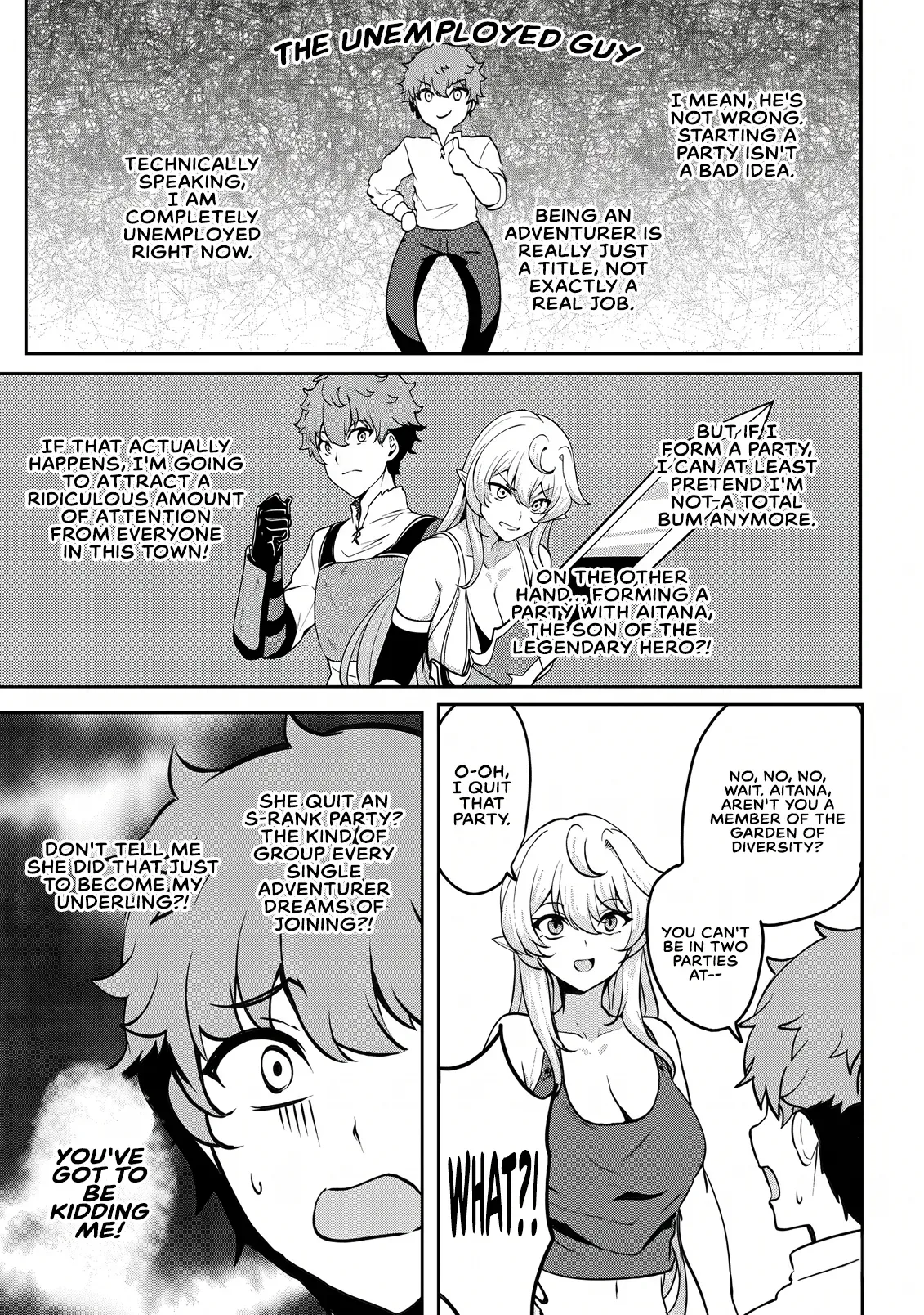 Dore dake Doryoku Shite mo Mannen Level 0 no Ore wa Tsuihou Sareta: Shin no Teki to Yobareta Shounen wa, Shachiku Megami to Deatte Saikyou no Chikara wo Te ni Ireru Chapter 16 page 17 - 