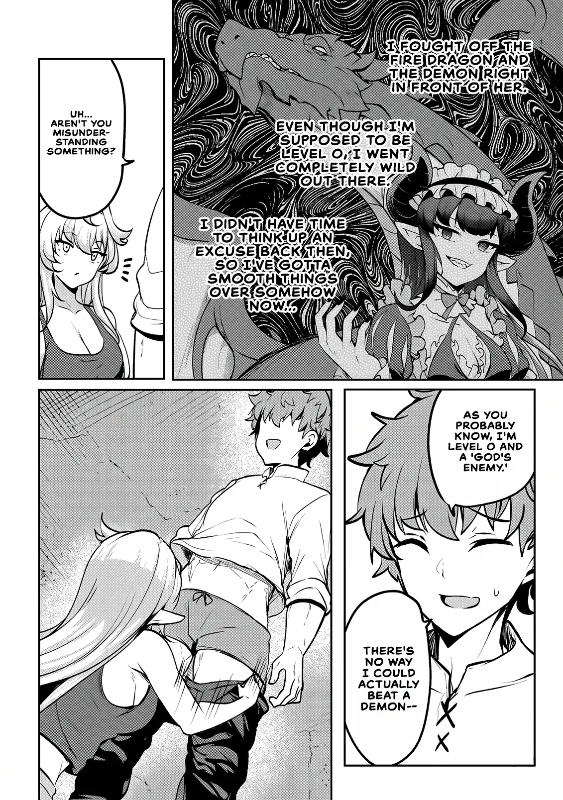Dore dake Doryoku Shite mo Mannen Level 0 no Ore wa Tsuihou Sareta: Shin no Teki to Yobareta Shounen wa, Shachiku Megami to Deatte Saikyou no Chikara wo Te ni Ireru Chapter 16 page 6 - 