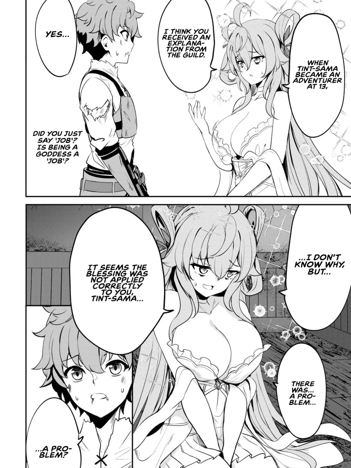 Dore dake Doryoku Shite mo Mannen Level 0 no Ore wa Tsuihou Sareta: Shin no Teki to Yobareta Shounen wa, Shachiku Megami to Deatte Saikyou no Chikara wo Te ni Ireru Chapter 2 page 21 - 