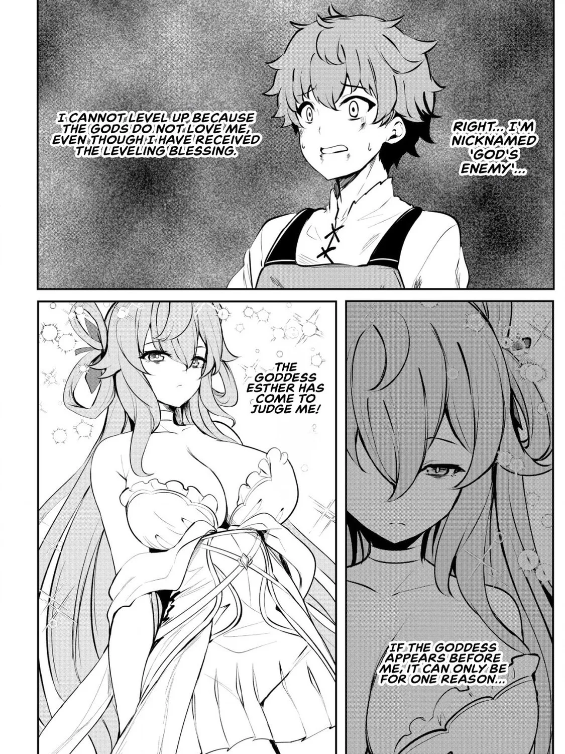 Dore dake Doryoku Shite mo Mannen Level 0 no Ore wa Tsuihou Sareta: Shin no Teki to Yobareta Shounen wa, Shachiku Megami to Deatte Saikyou no Chikara wo Te ni Ireru Chapter 2 page 9 - 
