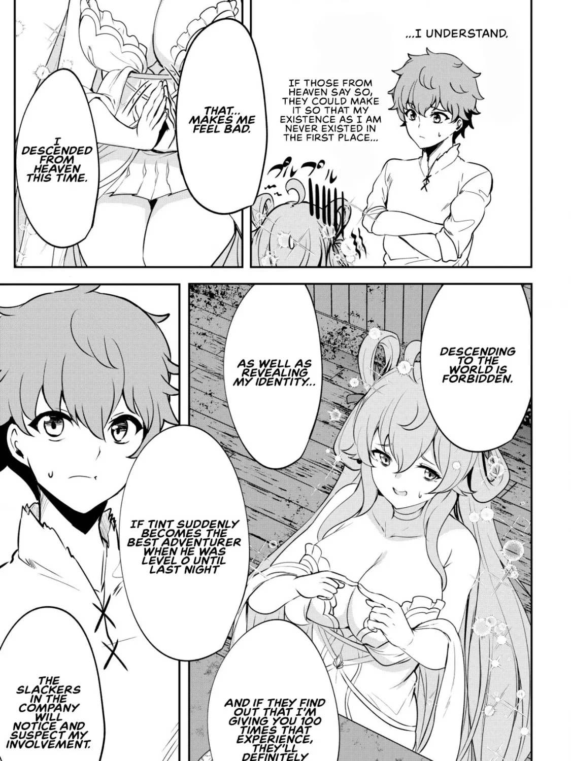 Dore dake Doryoku Shite mo Mannen Level 0 no Ore wa Tsuihou Sareta: Shin no Teki to Yobareta Shounen wa, Shachiku Megami to Deatte Saikyou no Chikara wo Te ni Ireru Chapter 3 page 43 - 