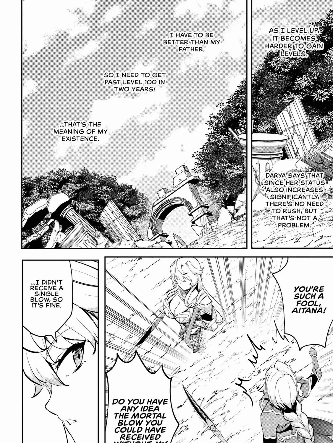 Dore dake Doryoku Shite mo Mannen Level 0 no Ore wa Tsuihou Sareta: Shin no Teki to Yobareta Shounen wa, Shachiku Megami to Deatte Saikyou no Chikara wo Te ni Ireru Chapter 6 page 42 - 