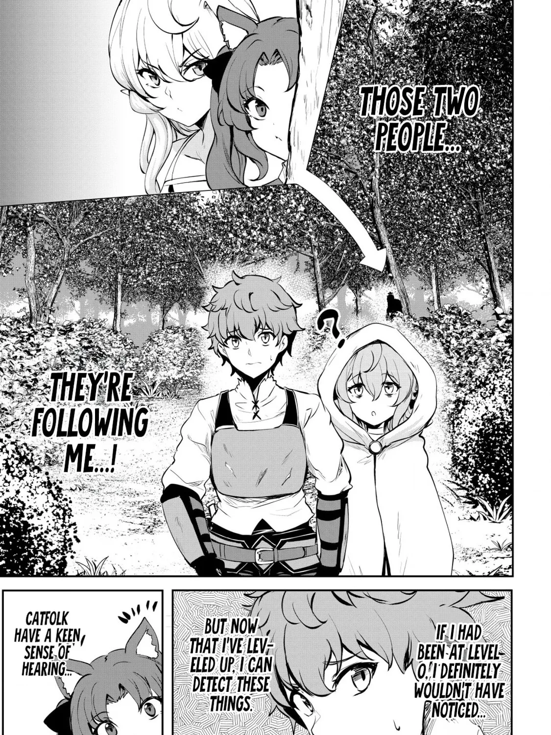 Dore dake Doryoku Shite mo Mannen Level 0 no Ore wa Tsuihou Sareta: Shin no Teki to Yobareta Shounen wa, Shachiku Megami to Deatte Saikyou no Chikara wo Te ni Ireru Chapter 7 page 38 - 