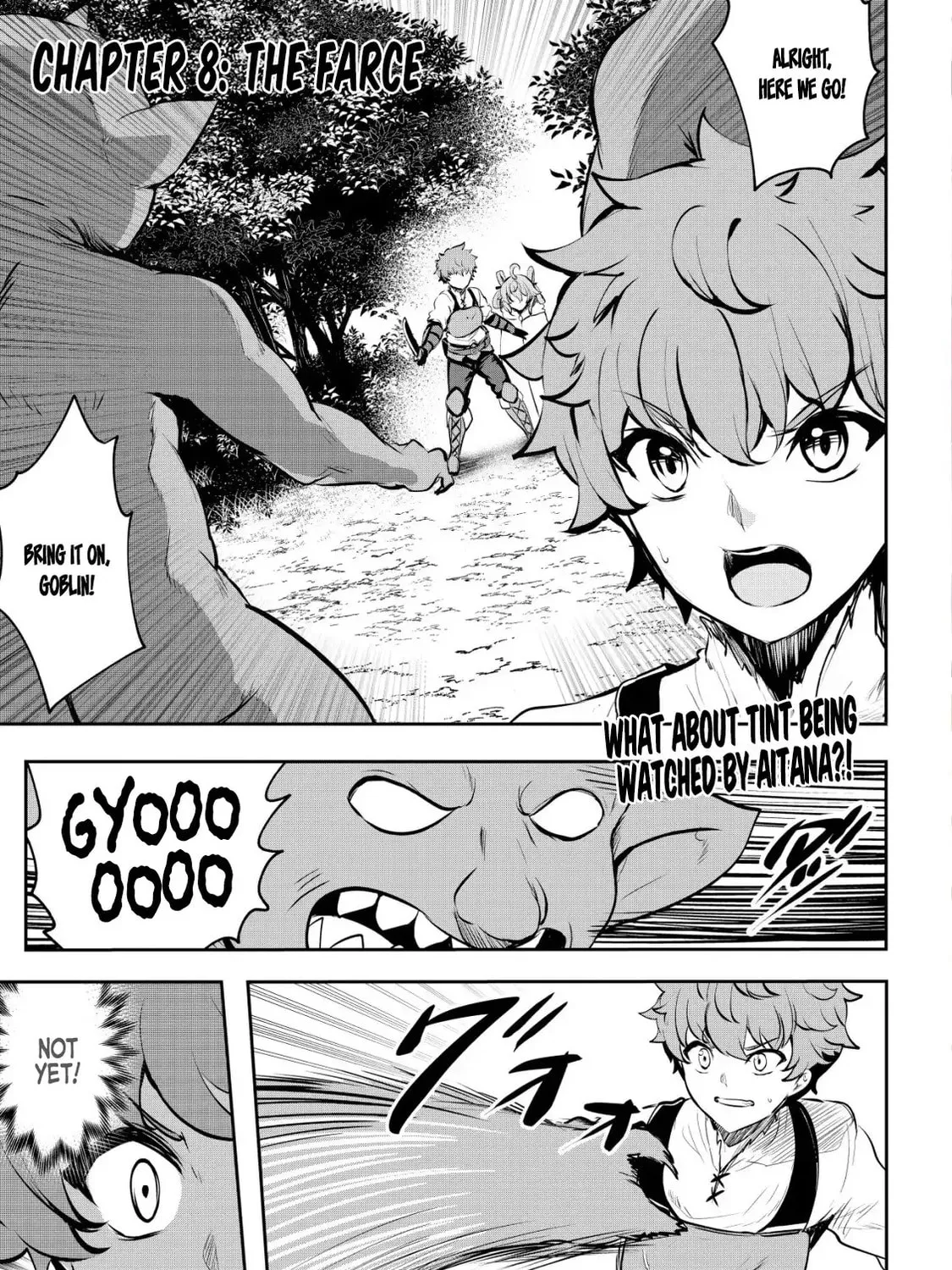 Dore dake Doryoku Shite mo Mannen Level 0 no Ore wa Tsuihou Sareta: Shin no Teki to Yobareta Shounen wa, Shachiku Megami to Deatte Saikyou no Chikara wo Te ni Ireru Chapter 8 page 1 - 