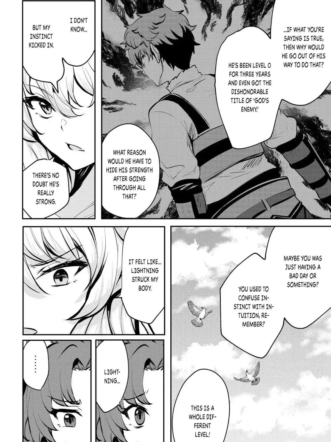Dore dake Doryoku Shite mo Mannen Level 0 no Ore wa Tsuihou Sareta: Shin no Teki to Yobareta Shounen wa, Shachiku Megami to Deatte Saikyou no Chikara wo Te ni Ireru Chapter 8 page 19 - 