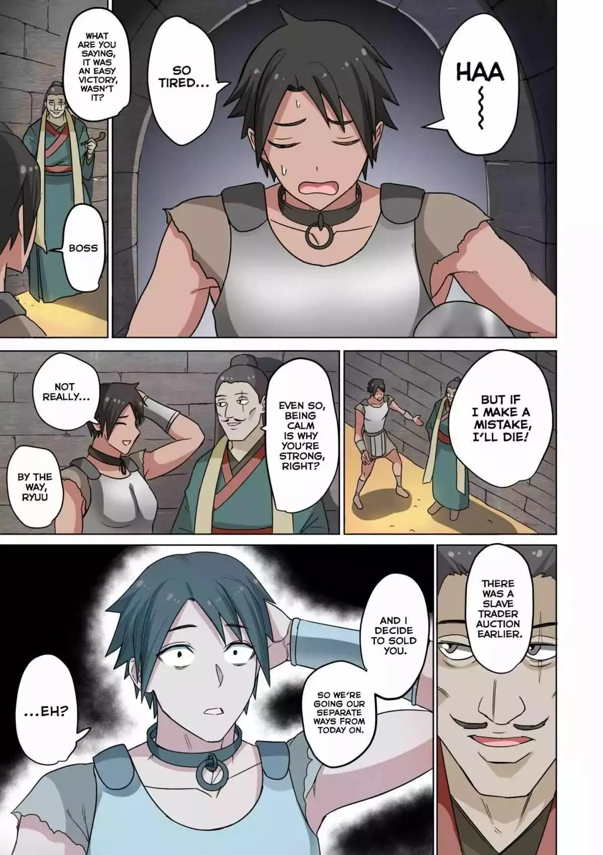 Dorei Senshi no Isekai Taneuma Seikatsu ~Mahou mo Bujutsu mo Saikyou Dashi Harem made!?~ Chapter 1 page 8 - 