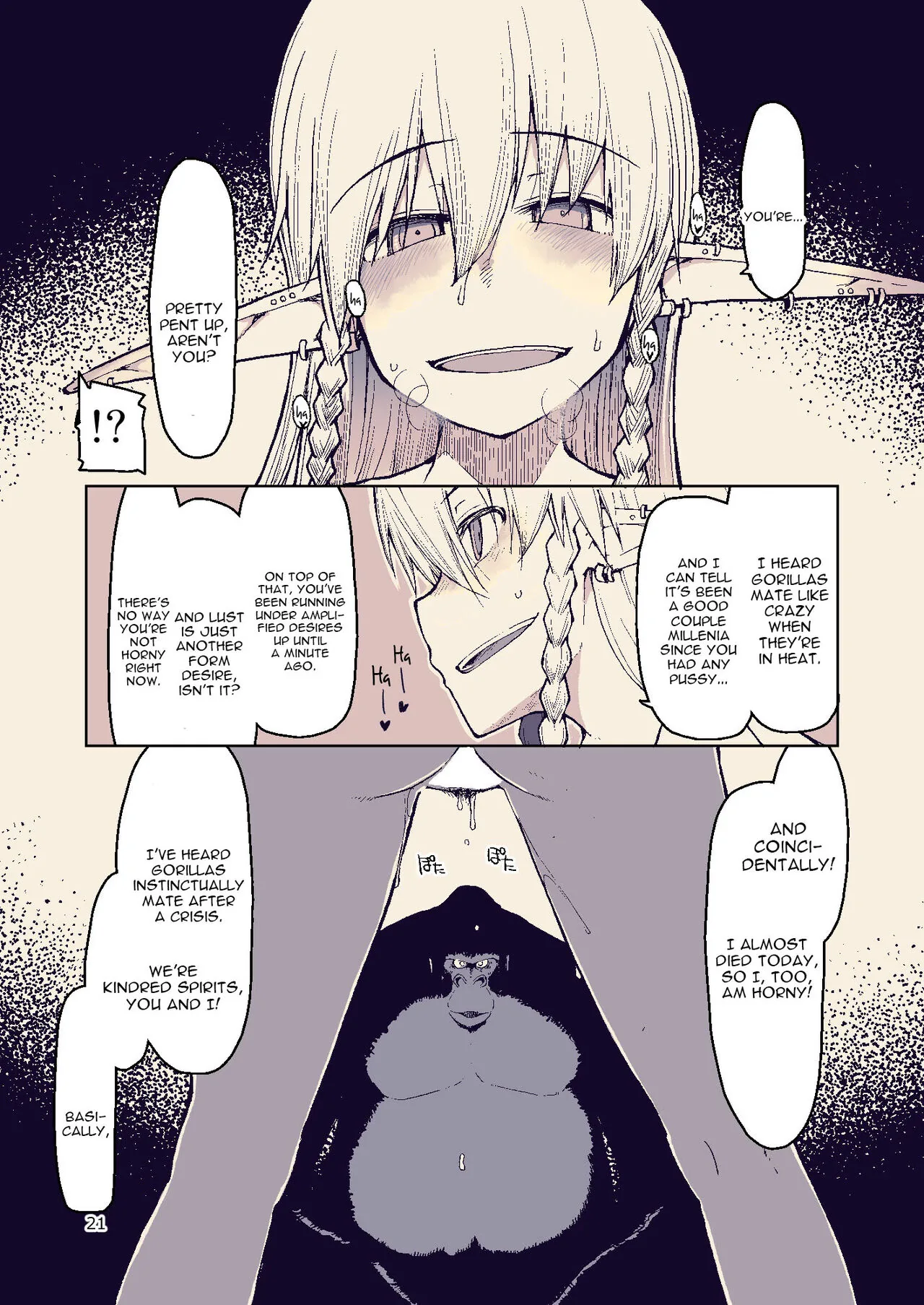 Dosukebe Elf no Ishukan Nikki Chapter 8 page 21 - 