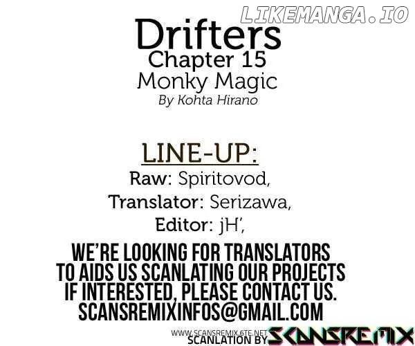 Drifters  Manga Chapter 15 page 1 - 