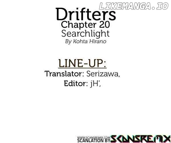 Drifters  Manga Chapter 20 page 1 - 