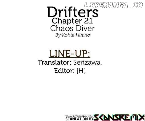 Drifters  Manga Chapter 21 page 1 - 