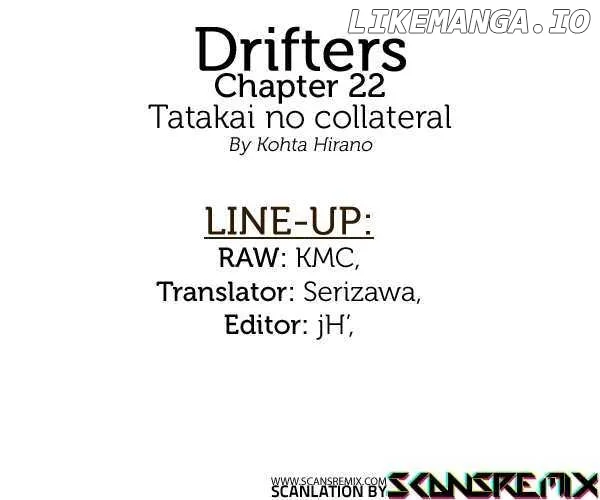 Drifters  Manga Chapter 22 page 1 - 