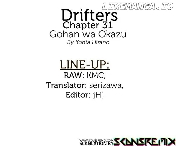 Drifters  Manga Chapter 31 page 1 - 