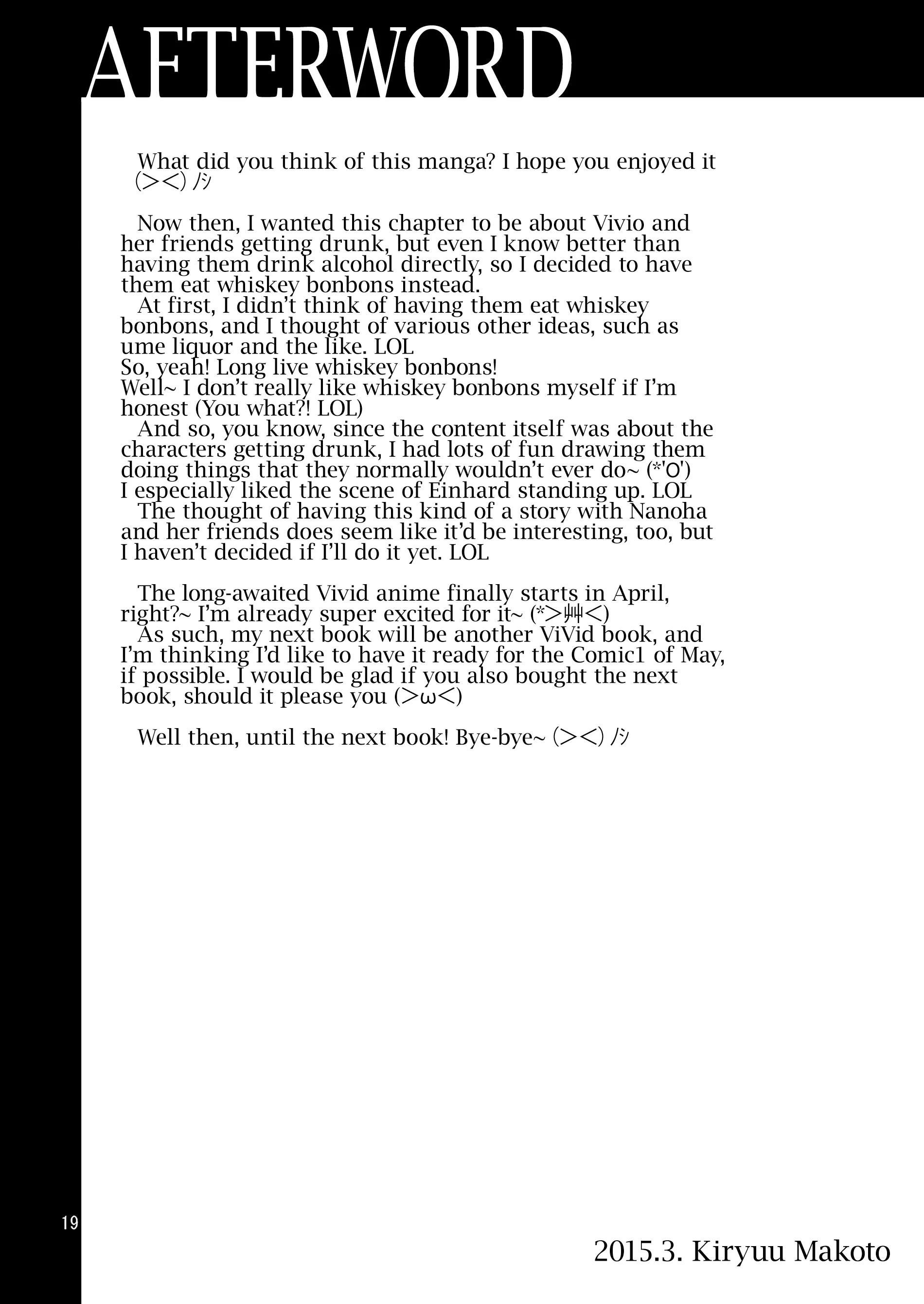 Drunken Happenings (Mahou Shoujo Lyrical Nanoha) Chapter 1 page 21 - 