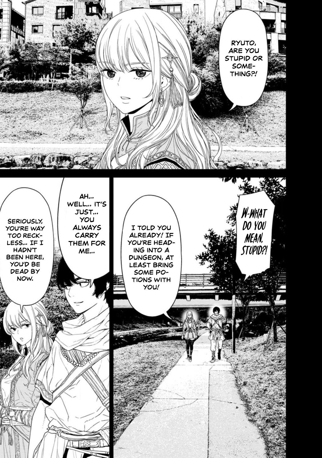 Dungeon de Tatakai Tsuzukete 20-nen no Doutei Yuusha, Chijou ni Modottara Danjohi 1:1000 no Sekai Datta Chapter 2.1 page 1 - 