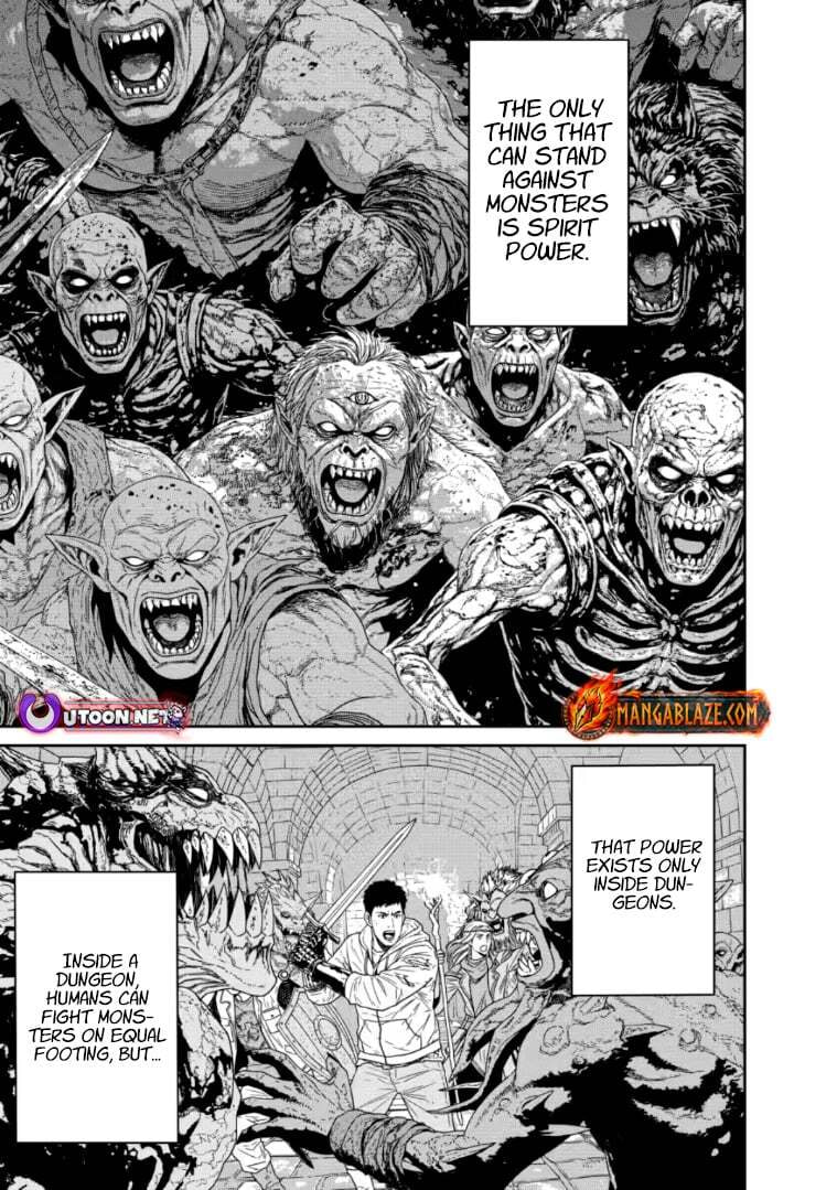 Dungeon de Tatakai Tsuzukete 20-nen no Doutei Yuusha, Chijou ni Modottara Danjohi 1:1000 no Sekai Datta Chapter 4.1 page 1 - 